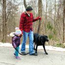 Child Co-Walk Training Leash Black Standard Photo